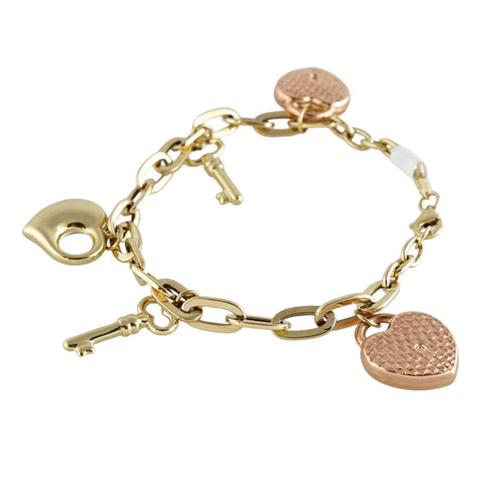 10k Gold Charms Bracelet for Women