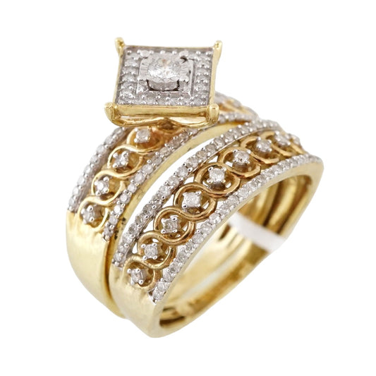 10k Gold Diamond Engagement Ring